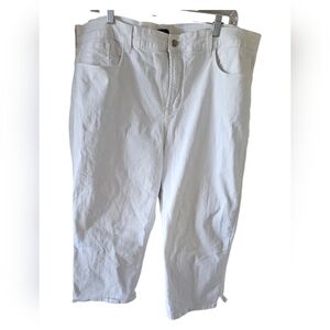 (NYDJ)Not Your Daughter's Jeans White Capris Cropped  Size 20